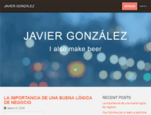 Tablet Screenshot of javiergonzalez.info
